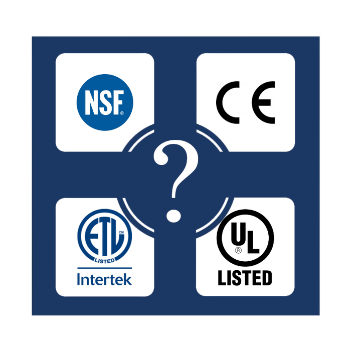 What does NSF, CE, ETL & UL certifications mean and why is it important for restaurants.