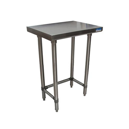 18 ga. S/S Work Table With Open Base 24"Wx18"D-cityfoodequipment.com