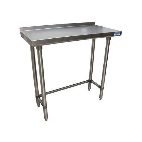 18 ga. S/S Work Table With Open Base 1.5" Riser 36"Wx18"D-cityfoodequipment.com