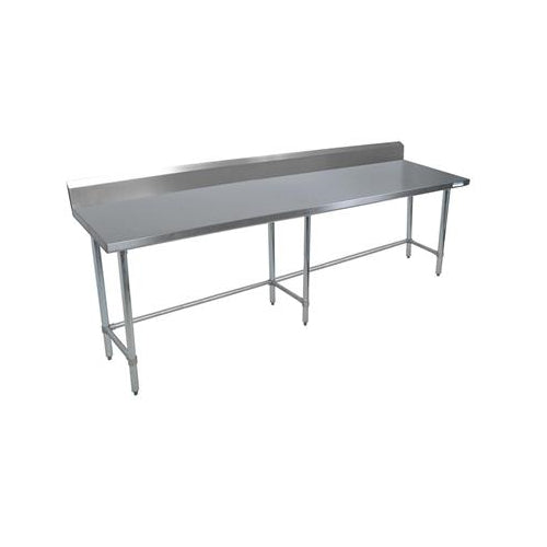 18 ga. S/S Work Table With Open Base 5" Riser 84"Wx24"D-cityfoodequipment.com