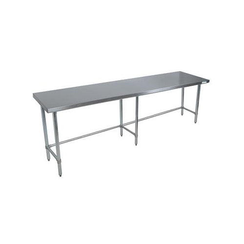 18 ga. S/S Work Table With Open Base 96"Wx30"D-cityfoodequipment.com