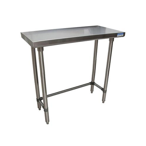 18 ga. S/S Work Table With Open Base 36"Wx18"D-cityfoodequipment.com