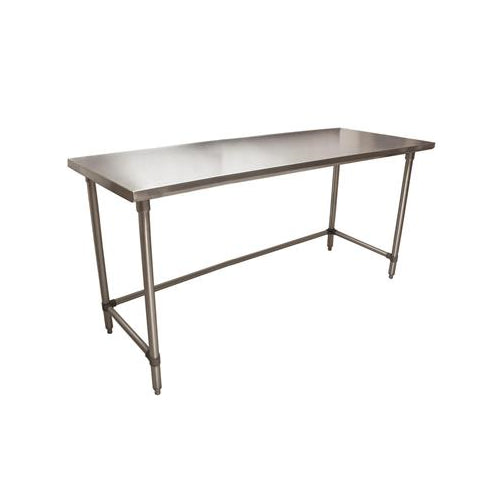 18 ga. S/S Work Table With Open Base 72"Wx24"D-cityfoodequipment.com