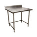 18 ga. S/S Work Table With Open Base 5" Riser 30"Wx24"D-cityfoodequipment.com