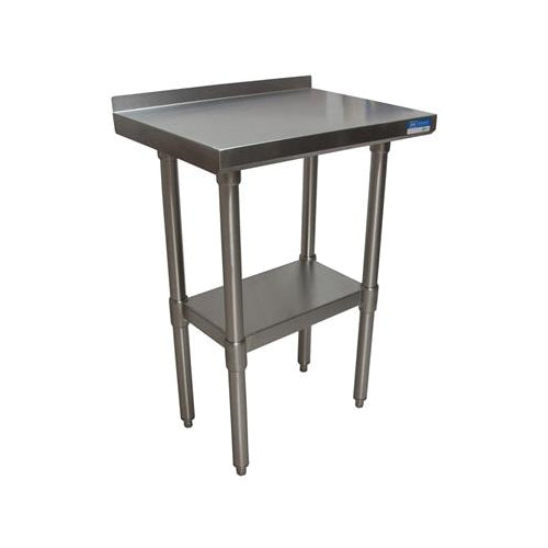 18 ga. S/S Work Table With Undershelf 1.5" Riser 30"Wx18"D-cityfoodequipment.com
