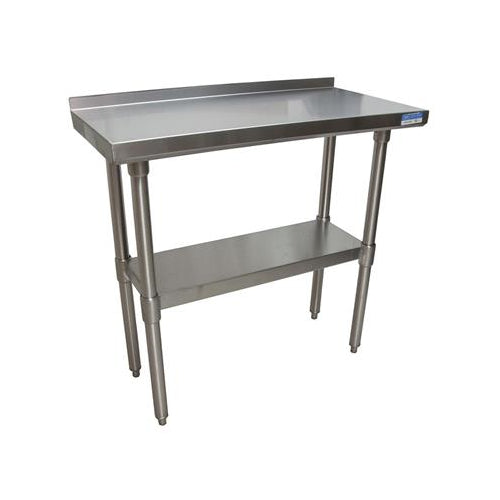 18 ga. S/S Work Table With Undershelf 1.5" Riser 36"Wx18"D-cityfoodequipment.com