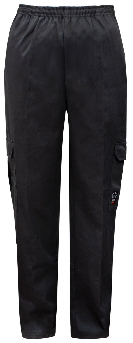 Cargo Chef Pants, Black, XL (12 Each)-cityfoodequipment.com