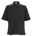 Ventilated Cook Shirt, Short Sleeve, Black, M (18 Each)-cityfoodequipment.com
