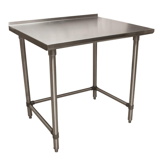 18 ga. S/S Work Table With Open Base 1.5" Riser 48"Wx30"D-cityfoodequipment.com