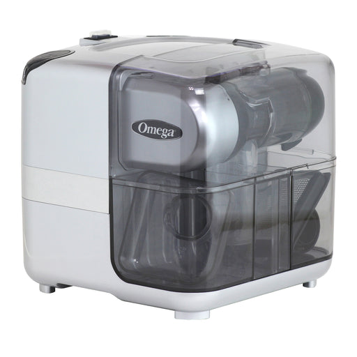 Omega Cold Press 365 Masticating Slow Juicer with On-Board Storage, in Silver-cityfoodequipment.com