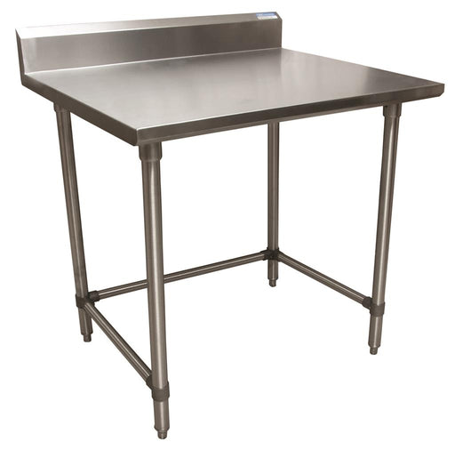 18 ga. S/S Work Table With Open Base 5" Riser 30"Wx30"D-cityfoodequipment.com