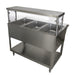 Cafeteria Shelf With Sneeze Guard For 5 Well-cityfoodequipment.com