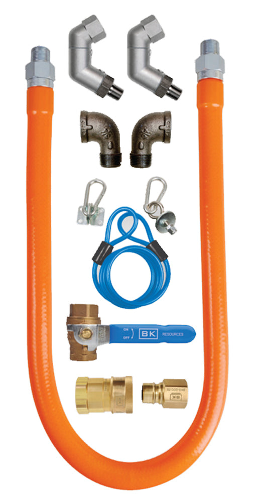 1/2" X 72" Gas Hose Connector and 2X Swivel-Pro Kit-cityfoodequipment.com