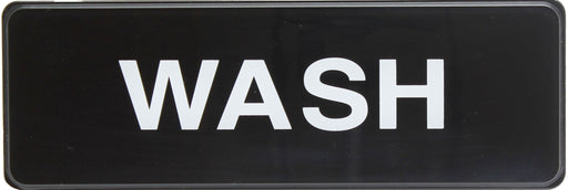 Sign 9" x 3" x 1/8", Wash QTY-12-cityfoodequipment.com