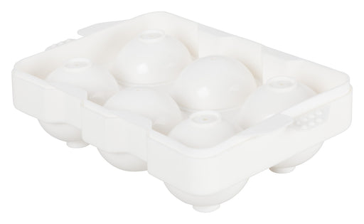 Ice cube tray, plastic, 6 compartments, white (12 Each)-cityfoodequipment.com