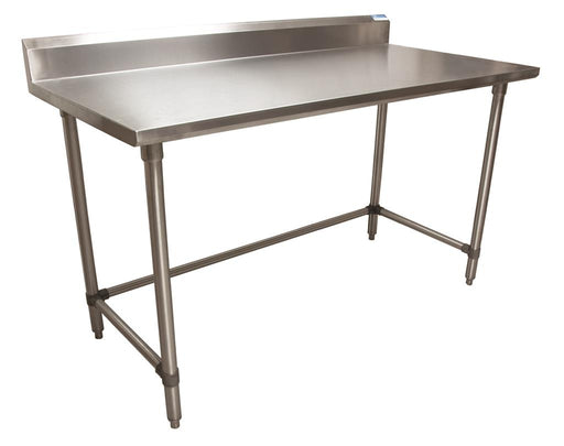 18 ga. S/S Work Table With Open Base 5" Riser 60"Wx24"D-cityfoodequipment.com