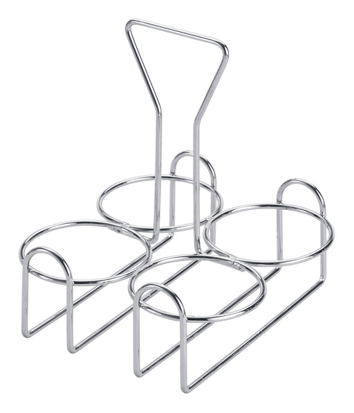 Condiment Jar Holder, 4Rings, Fits CJ-7P and CJ-7G, Chrome-Plated Wire (12 Each)-cityfoodequipment.com