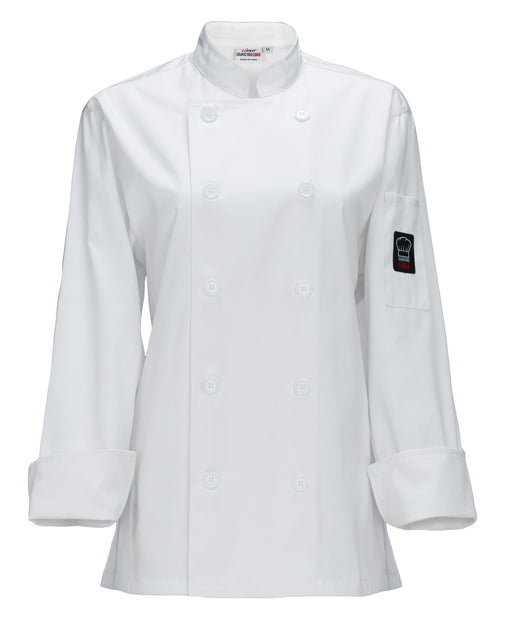 Women's Jacket, White, M (12 Each)-cityfoodequipment.com