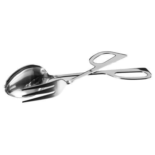 10" Salad Tong, Spoon/Fork Scissor, S/S (6 Each)-cityfoodequipment.com