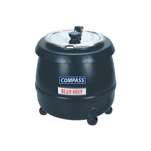 Compass Black Steel 10L Electric Soup Kettle-cityfoodequipment.com