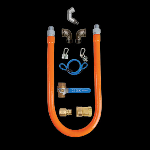 1" X 48" Gas Hose Connector and Swivel-Pro Kit-cityfoodequipment.com