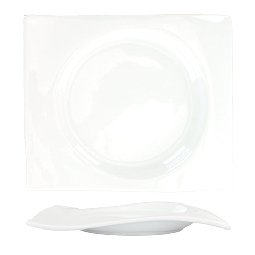 ITI - Aspekt™ Porcelain BW Platter 9-3/4" x 4-3/4" 3 DZ Per Pack-cityfoodequipment.com