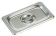 S/S Steam Pan Cover, 1/9 Size, Solid (12 Each)-cityfoodequipment.com