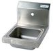 Space Saver S/S Hand Sink, 1 Hole, 9" x 9" x 5"-cityfoodequipment.com