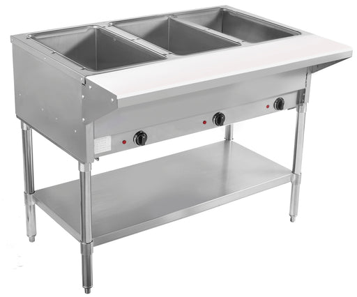 BevLes (3) Well Electric Steam Table, in Silver-cityfoodequipment.com