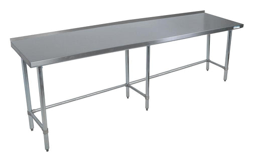 18 ga. S/S Work Table With Open Base 1.5" Riser 84"Wx30"D-cityfoodequipment.com