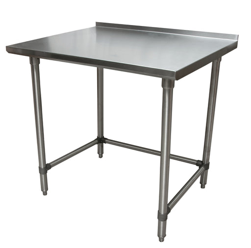 18 ga. S/S Work Table With Open Base 1.5" Riser 30"Wx24"D-cityfoodequipment.com