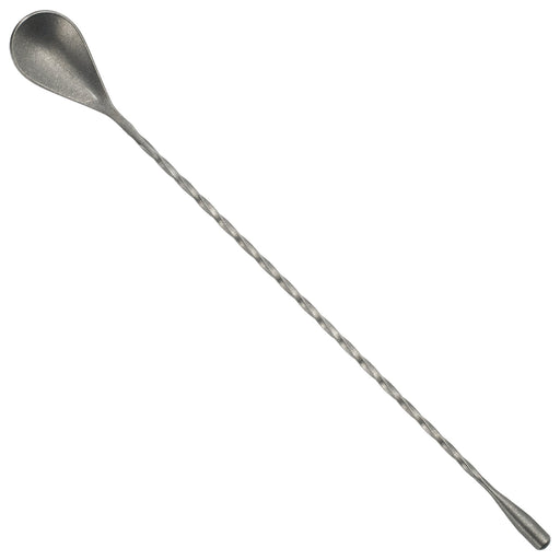 After 5, Bar Spoon, 12"L, Teadrop End, 18/8 SS, Crafted Steel Finish (24 Each)-cityfoodequipment.com