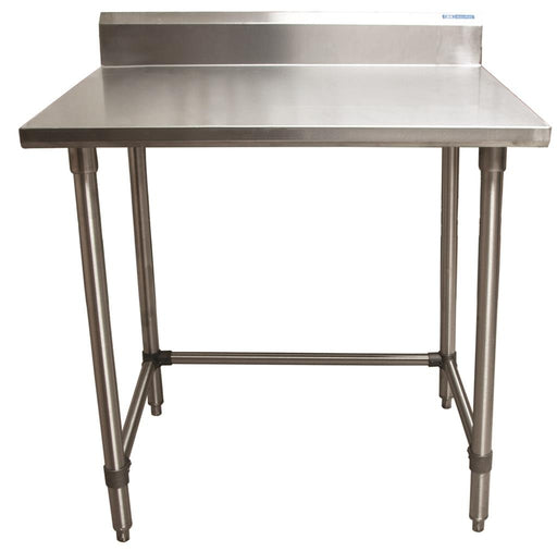 18 ga. S/S Work Table With Open Base 5" Riser 48"Wx24"D-cityfoodequipment.com