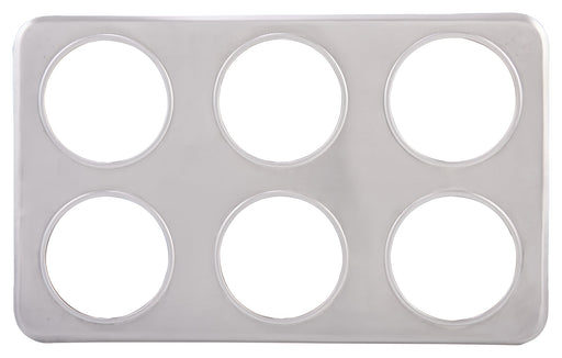 Adaptor Plate, Six 4-3/4" Holes, S/S (5 Each)-cityfoodequipment.com