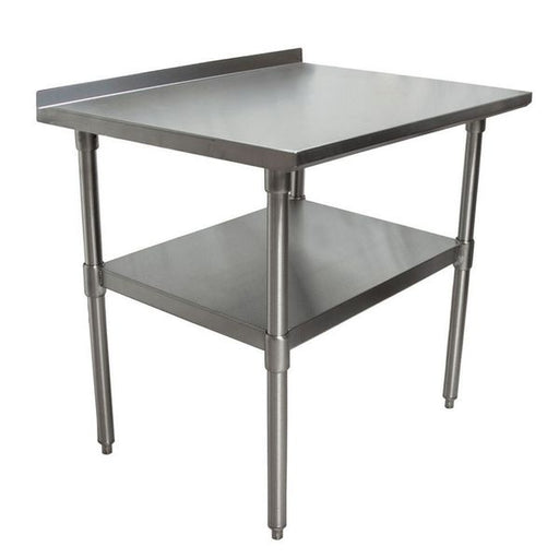 18 ga. S/S Work Table With Undershelf 1.5" Riser 36"Wx30"D-cityfoodequipment.com
