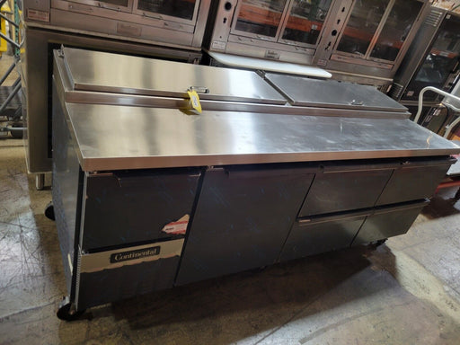 Continental CPA93/GIO Commercial 93" Pizza Prep Table. 32 cu ft.-cityfoodequipment.com