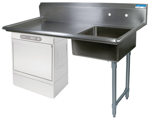 60" Right Side Undercounter Dish Table Kit-cityfoodequipment.com