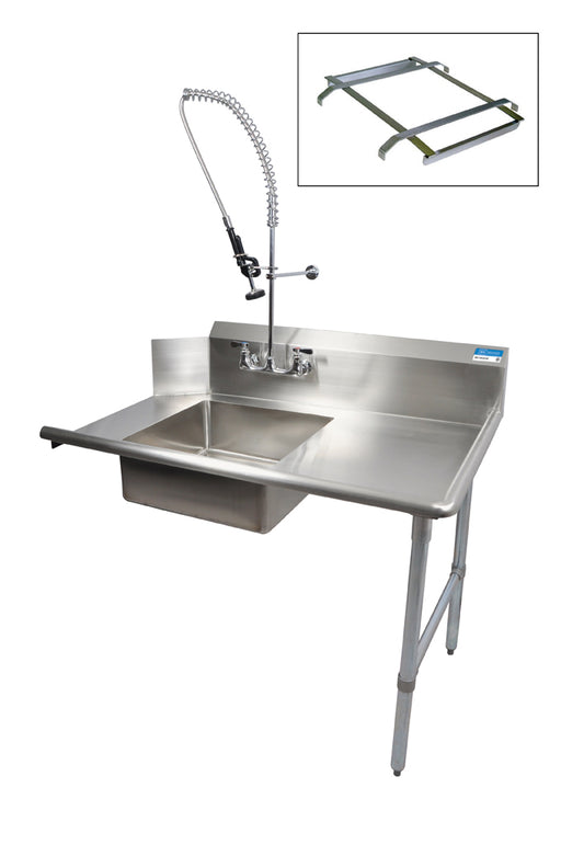 26" Right Side Soiled Dish Table With Pre-Rinse Bundle-cityfoodequipment.com