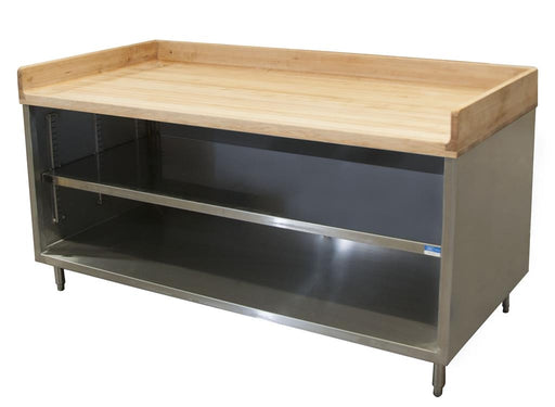 36" X 72" Maple Bakers Top Cabinet Base Chef Table-cityfoodequipment.com