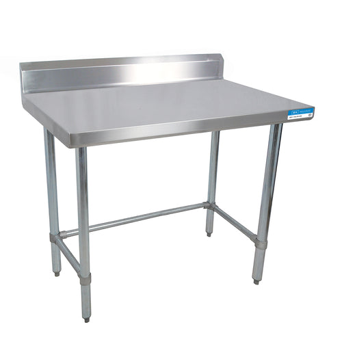 18 Gauge Stainless Steel Work Table With Open Base 5" Riser 24"Wx24"D-cityfoodequipment.com