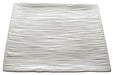 Ardesia Dalmata 14"Sq Porcelain Square Platter, Creamy White, 2 pcs/pack (3 Pack)-cityfoodequipment.com