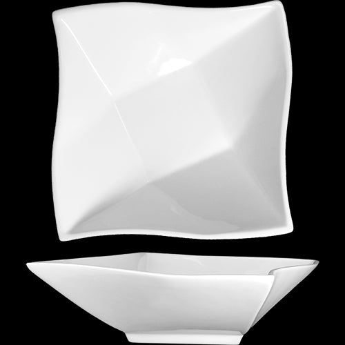 ITI - Aspekt™ Porcelain BW Square Bowl (80oz) 1 DZ Per Pack-cityfoodequipment.com