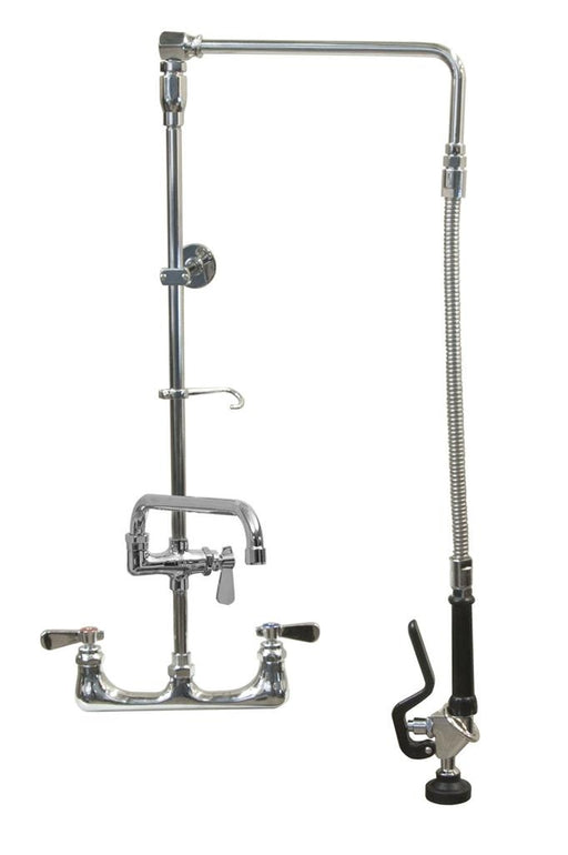 Optiflow Swing Arm Pre-Rinse Assembly, Splash Mount W/ 10" Swing Add-A-Faucet-cityfoodequipment.com