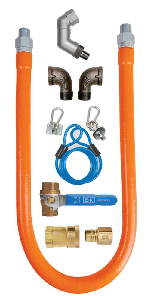 1" X 60" Gas Hose Connector and Swivel-Pro Kit-cityfoodequipment.com