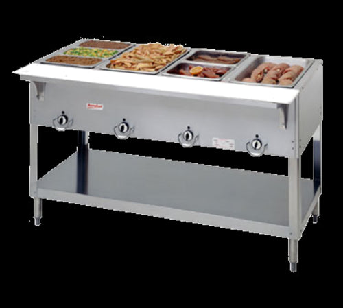 Duke E304SW 58 3/8" Hot Food Table w/ (4) Wells & Cutting Board, 208v/1ph-cityfoodequipment.com