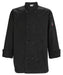 Tapered Chef Men's Jacket, Black, M (12 Each)-cityfoodequipment.com