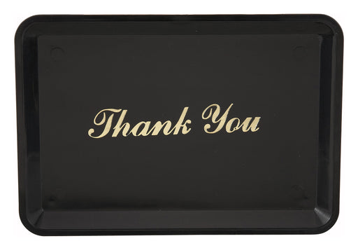 Tip Tray, "Thank You" Gold Imprint (12 Dozen)-cityfoodequipment.com
