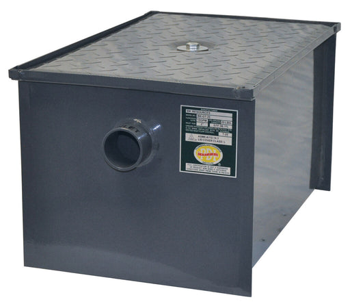 70Lb/35Gpm Carbon Steel Grease Trap-cityfoodequipment.com