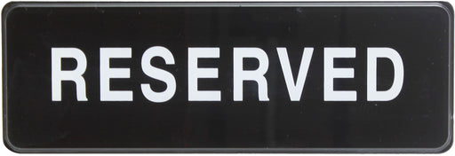 Sign 9" x 3" x 1/8", Reserved QTY-12-cityfoodequipment.com