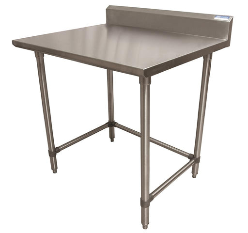 18 ga. S/S Work Table With Open Base 5" Riser 24"Wx24"D-cityfoodequipment.com